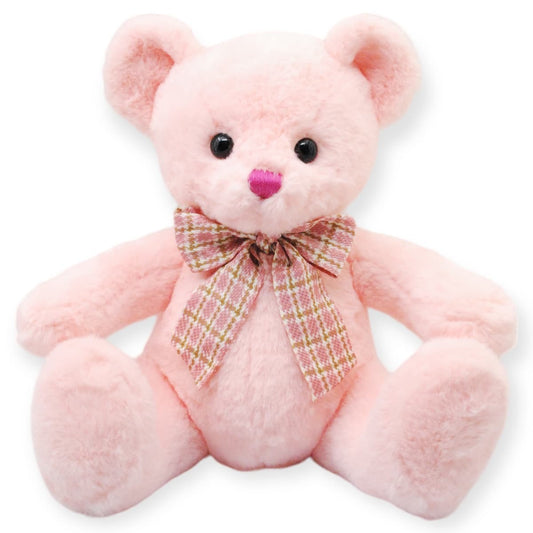 Oso Peluche Rosa con moñito